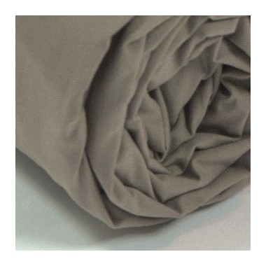 Drap housse percale Taupe