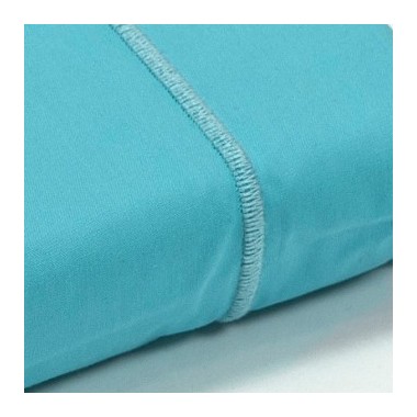 Drap plat percale Turquoise