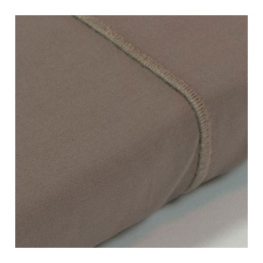 Drap plat percale Taupe